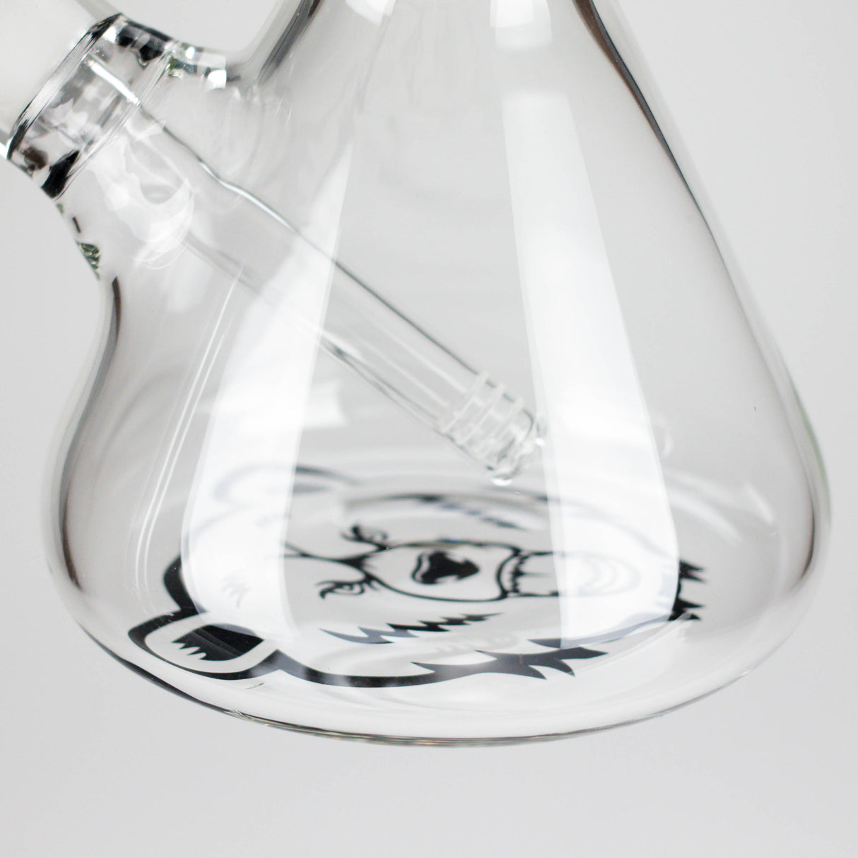 GB | 17" Tall Color Accented Beaker Bong – Slim Straight Tube with Downstem and Bowl Glass Bong RMG WHOLESALE