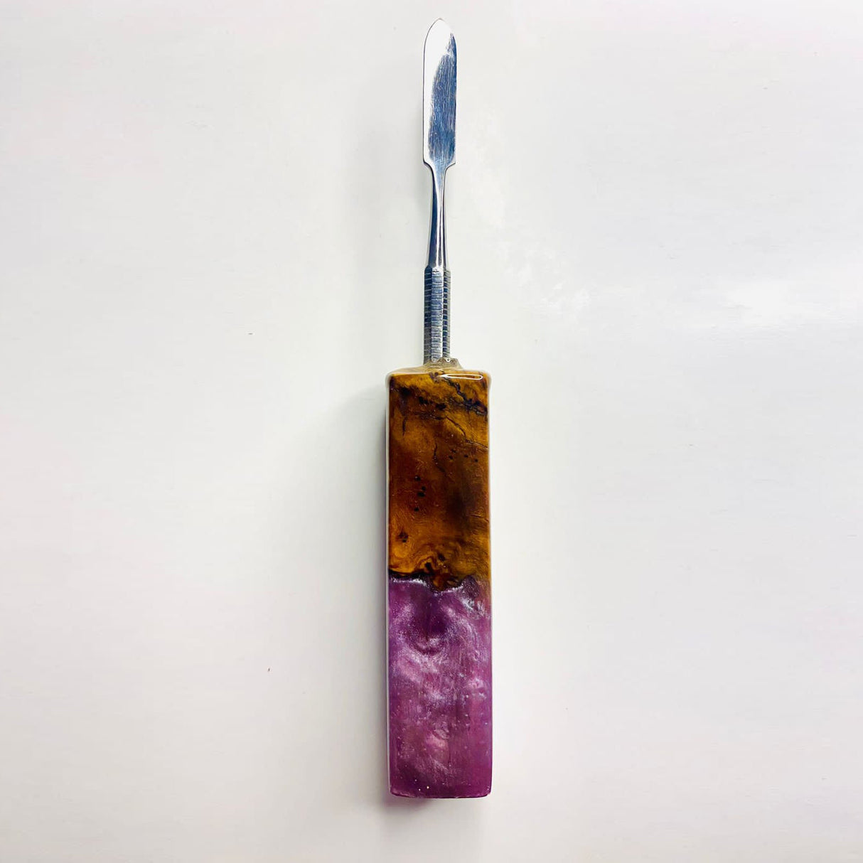 VOW | Olive Wood Epoxy Dabber - Type B – Handcrafted, Durable, and Stylish Cap · Dabber · Insert · Clip · Nail Variety Olive Wood Purple