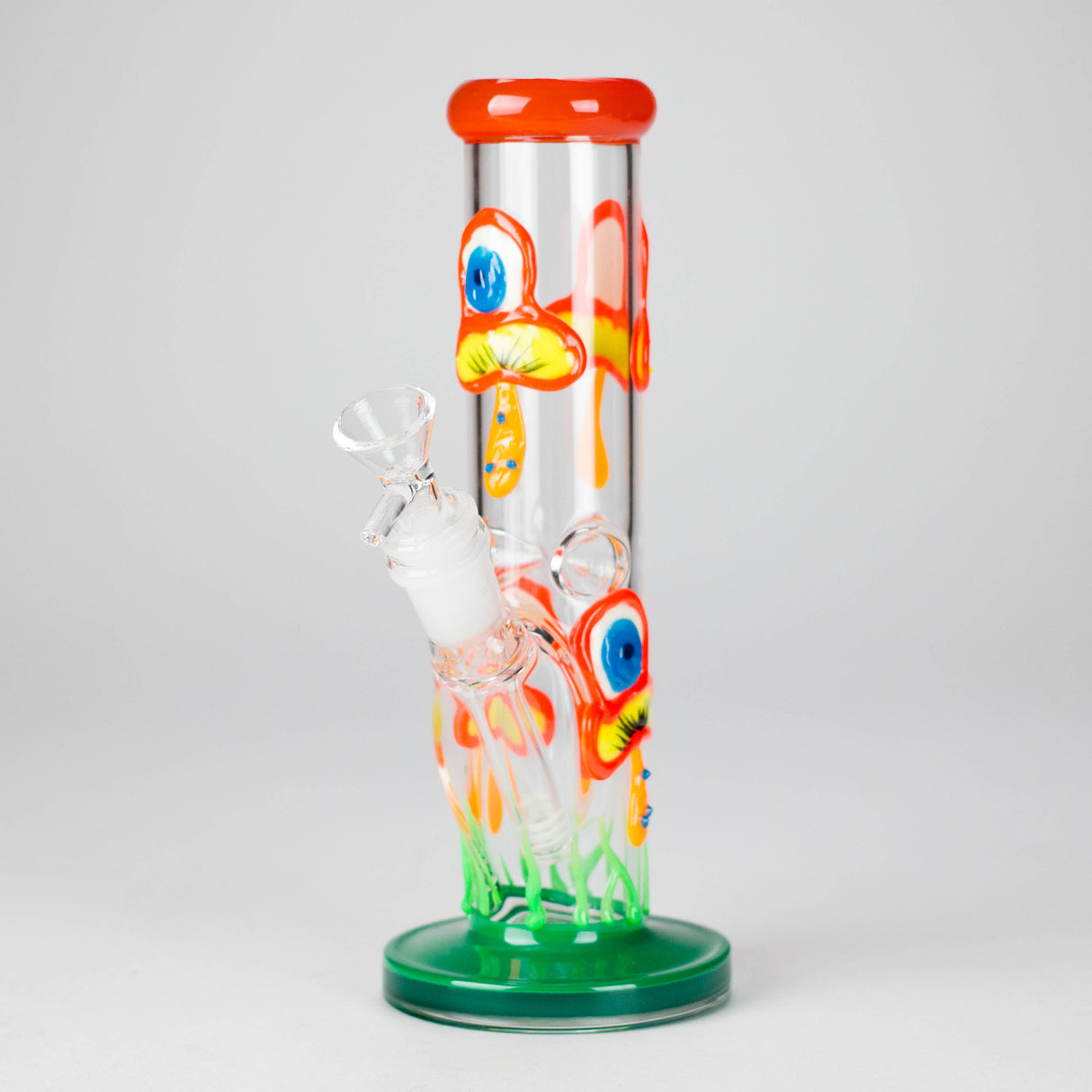 8.5" PsyTotem Glass Bong – 5mm Thick Glass, Tribal Totem Design Glass Bong DY Glass Design A