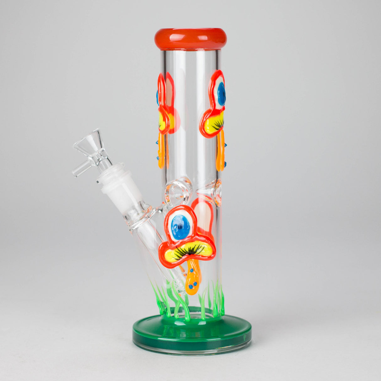 8.5" PsyTotem Glass Bong – 5mm Thick Glass, Tribal Totem Design Glass Bong DY Glass