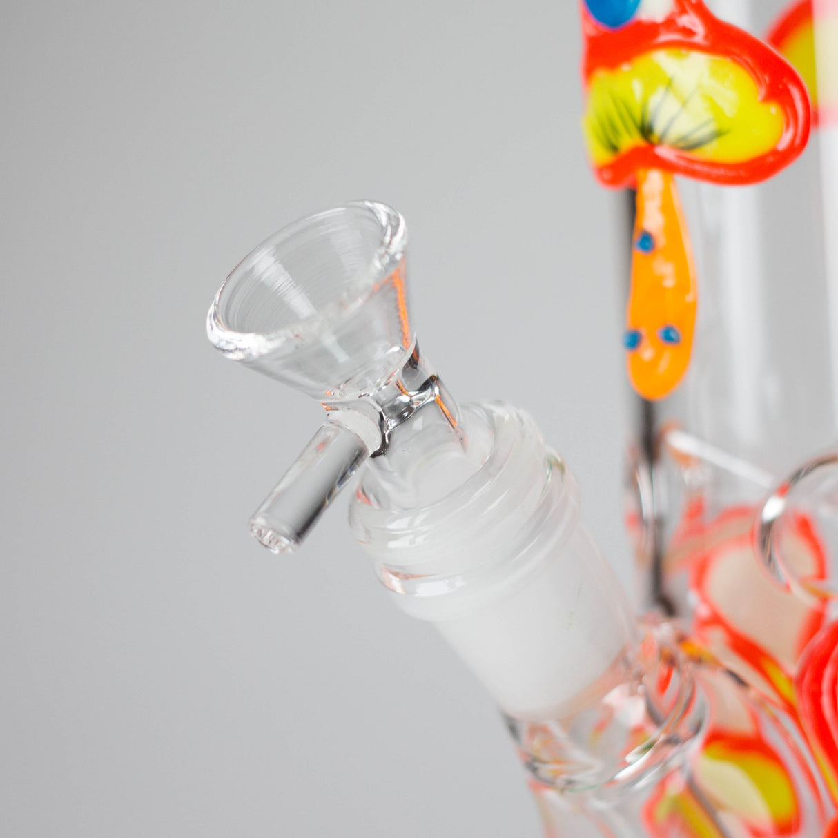 8.5" PsyTotem Glass Bong – 5mm Thick Glass, Tribal Totem Design Glass Bong DY Glass