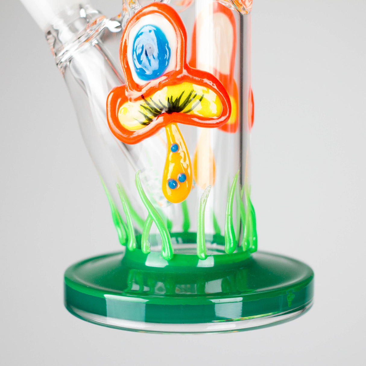 8.5" PsyTotem Glass Bong – 5mm Thick Glass, Tribal Totem Design Glass Bong DY Glass