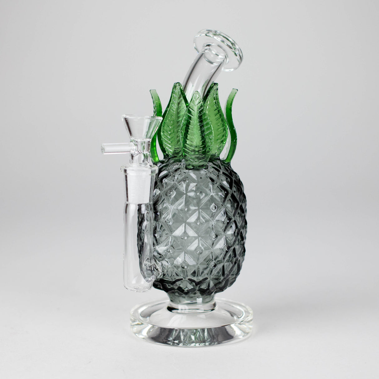 7.5" PinePop Glass Bong – Pineapple Shaped, 5mm Thick Glass Glass Bong DY Glass Smoke