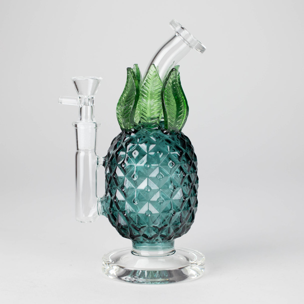 7.5" PinePop Glass Bong – Pineapple Shaped, 5mm Thick Glass Glass Bong DY Glass