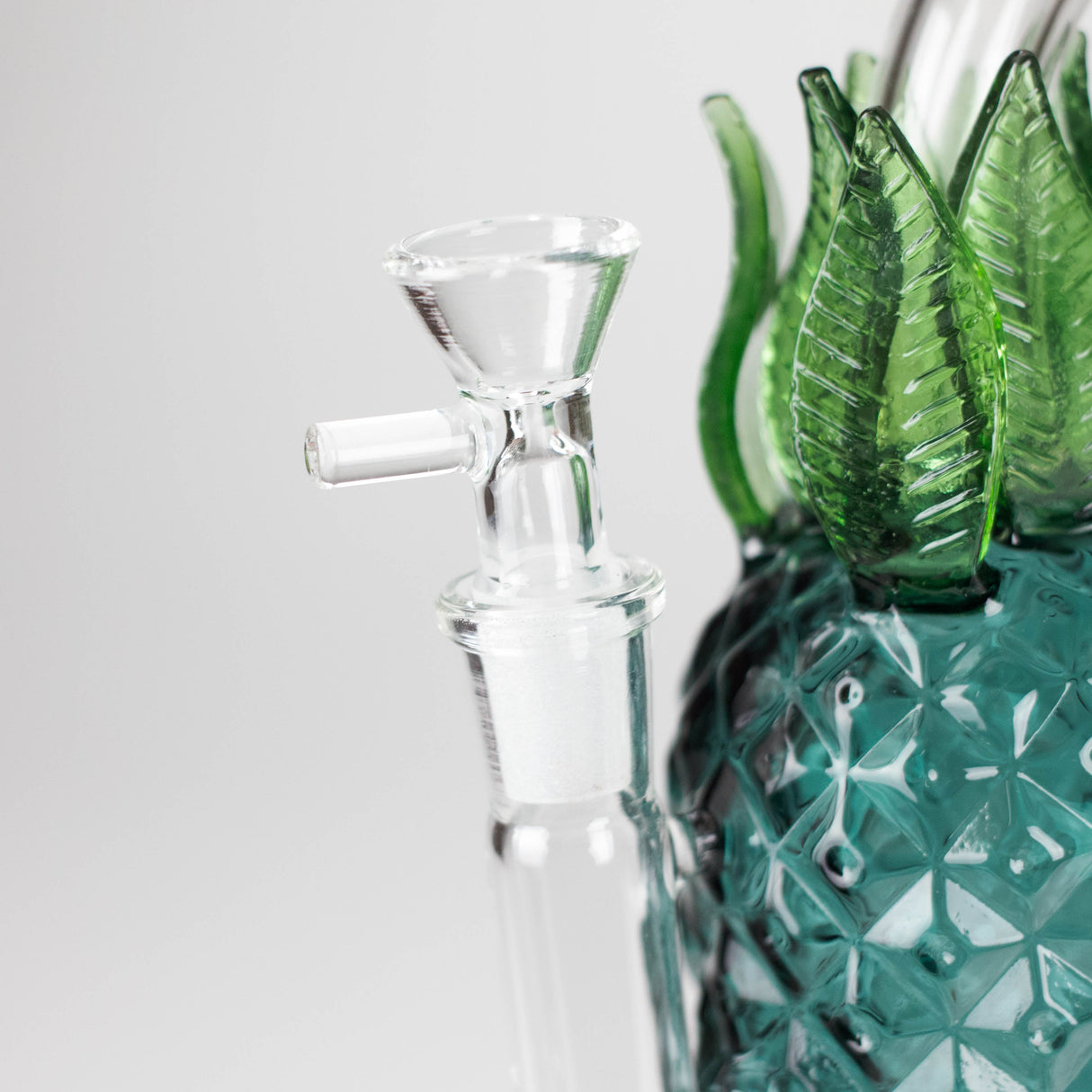 7.5" PinePop Glass Bong – Pineapple Shaped, 5mm Thick Glass Glass Bong DY Glass