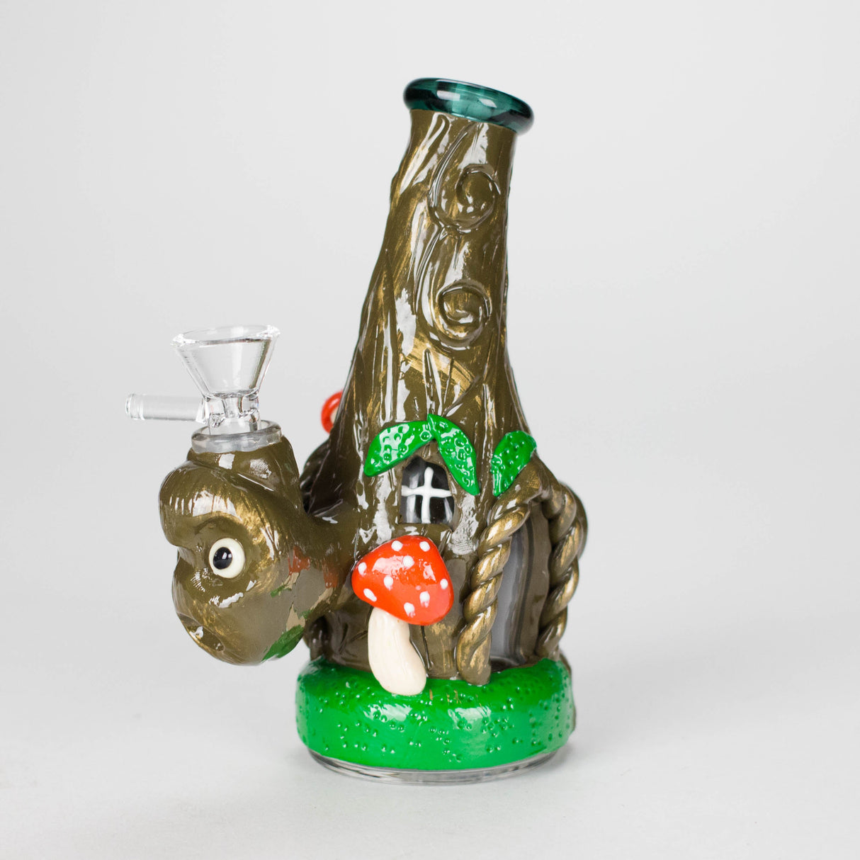 6.5" Shroomwood Glass Bong Glass Bong DY Glass Red