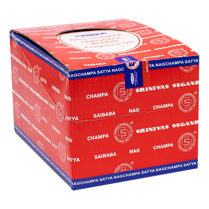 Satya Dragon's Blood 25ml Fragrance Oil Display of 12 Diffuser Maple Craft Inc