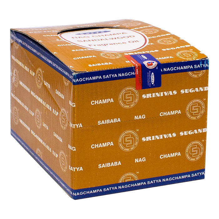 Satya Sandalwood 25ml Fragrance Oil Display of 12 Diffuser Maple Craft Inc