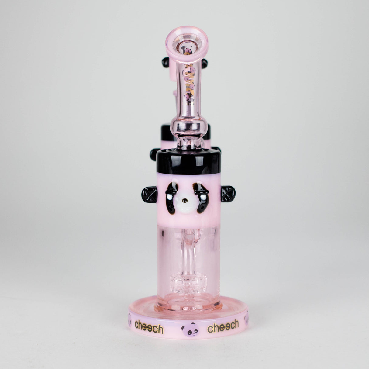 Cheech | 10" Panda Bong with Ash Catcher - CHE-232 Glass Bong Smoking Cat Distribution
