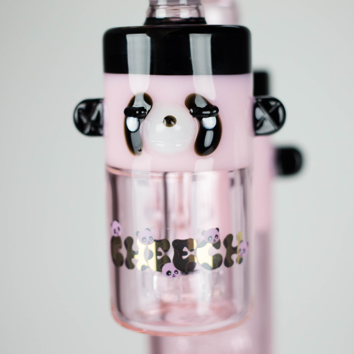 Cheech | 10" Panda Bong with Ash Catcher - CHE-232 Glass Bong Smoking Cat Distribution