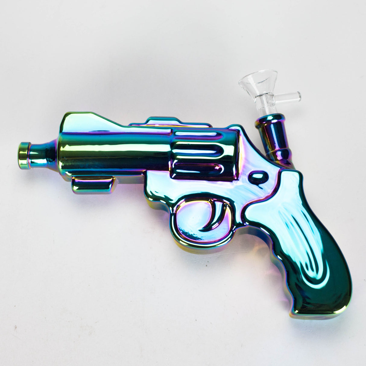 8" Loud Revolver Glass Bong Glass Bong JJ Distribution Green