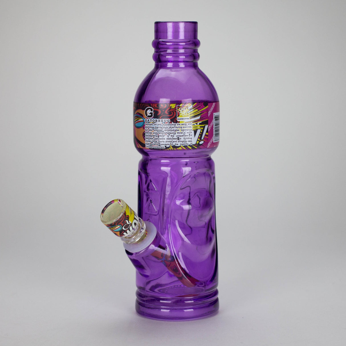 9.5" RM Sports bottle Glass Bong Glass Bong JJ Distribution Purple