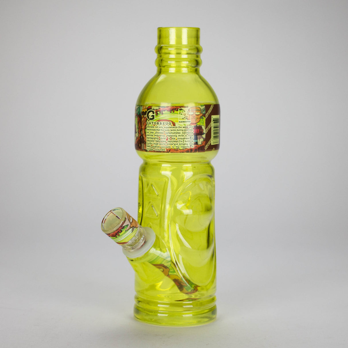 9.5" RM Sports bottle Glass Bong Glass Bong JJ Distribution Lemon Yellow