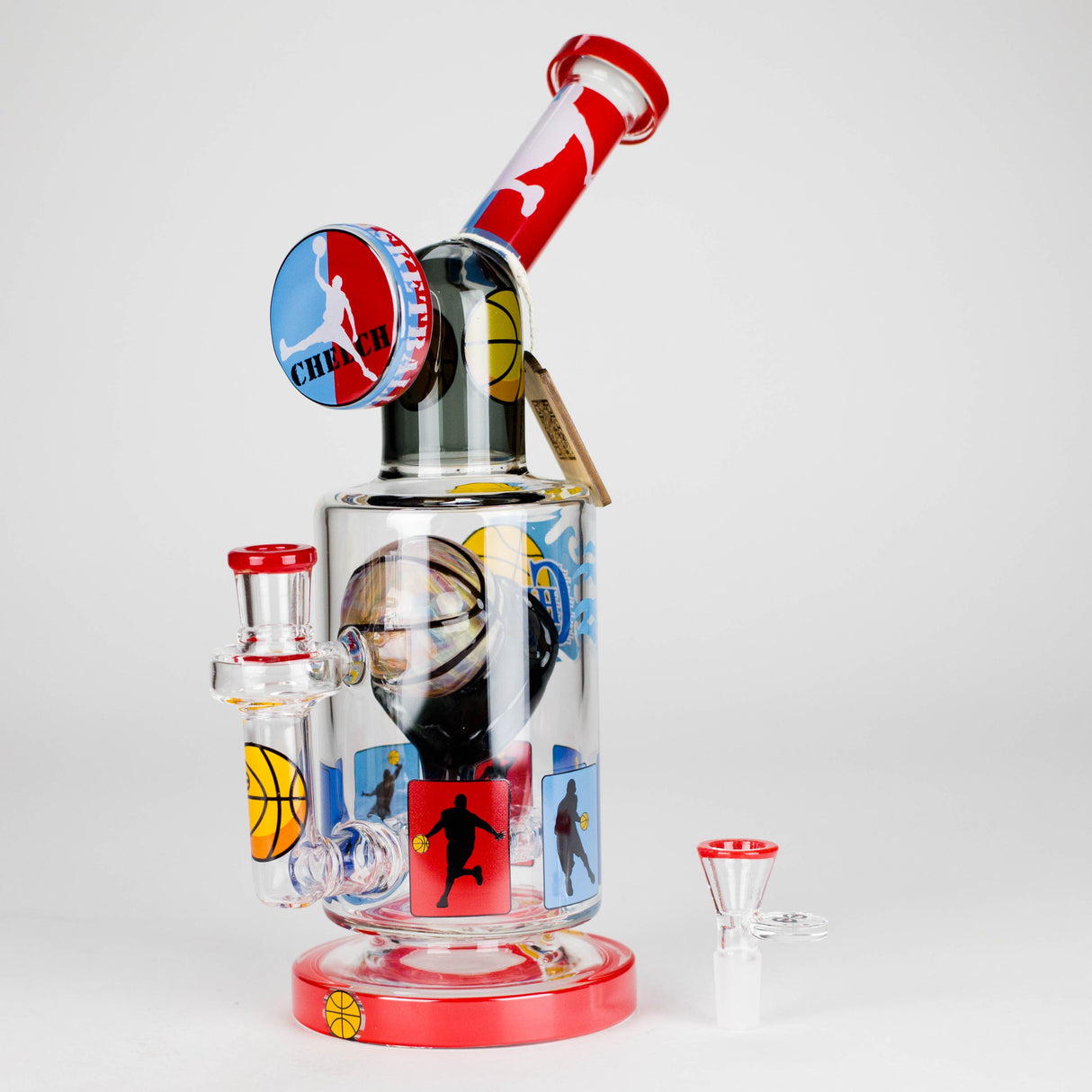 Cheech | 12″ Dunked Out Basketball Bong – CHE‑360 Glass Bong Smoking Cat Distribution