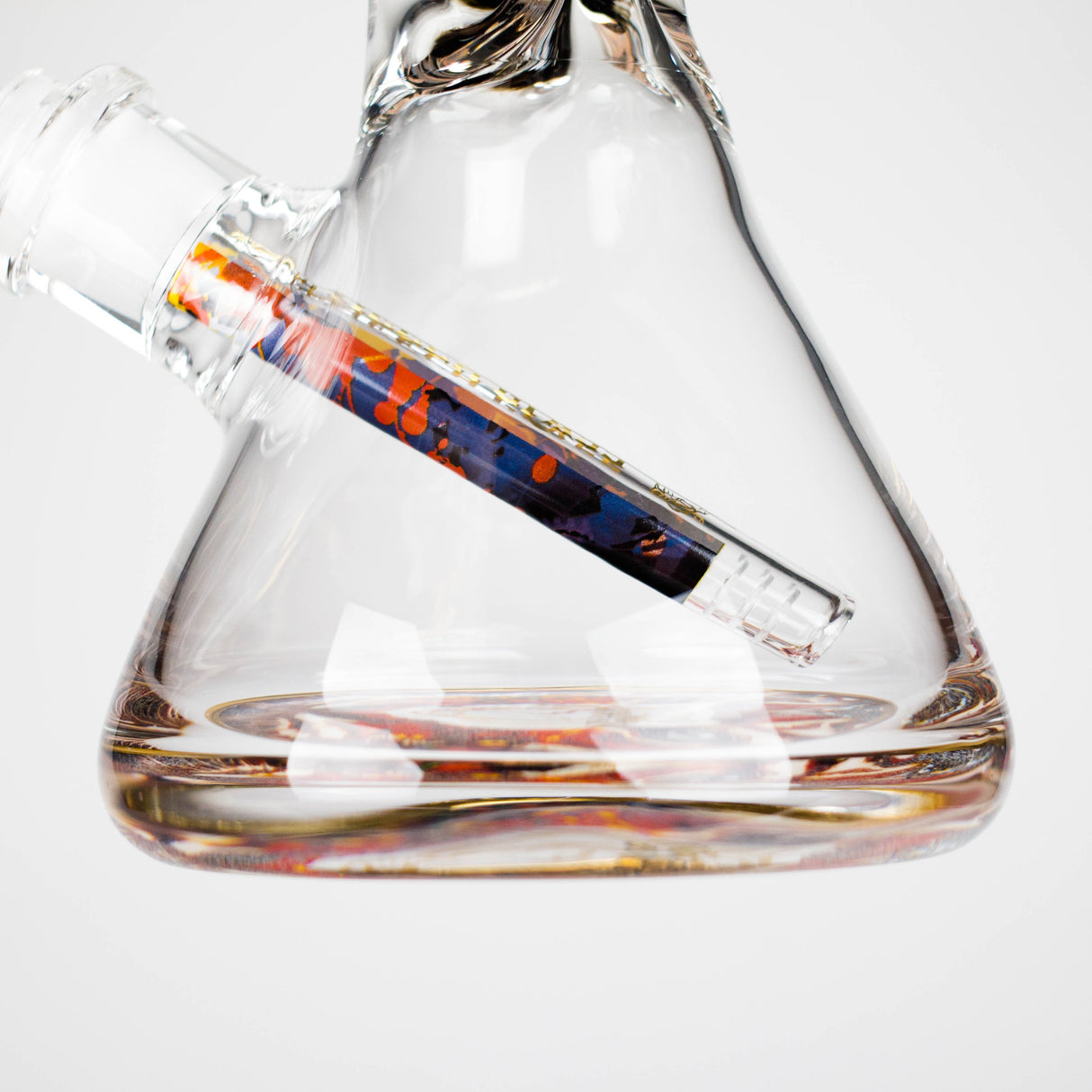 Cheech | 13″ Tiger Decal Beaker Bong – CA-050 Glass Bong Smoking Cat Distribution