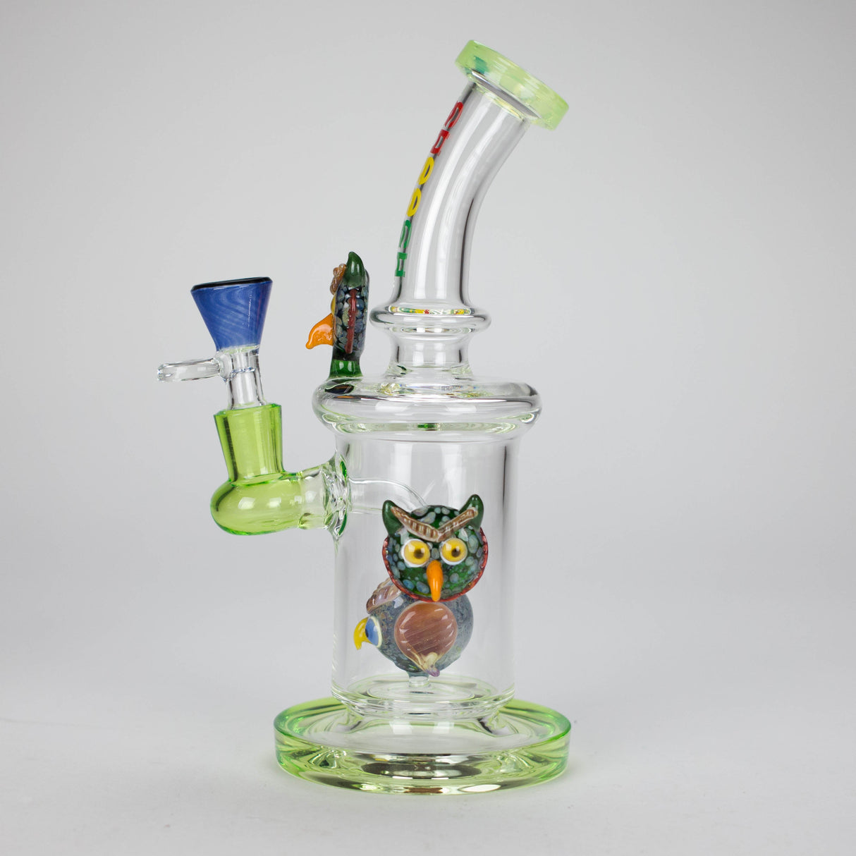 Cheech | 10" Wise Owl Rig-CHE-106 Glass Bong Smoking Cat Distribution