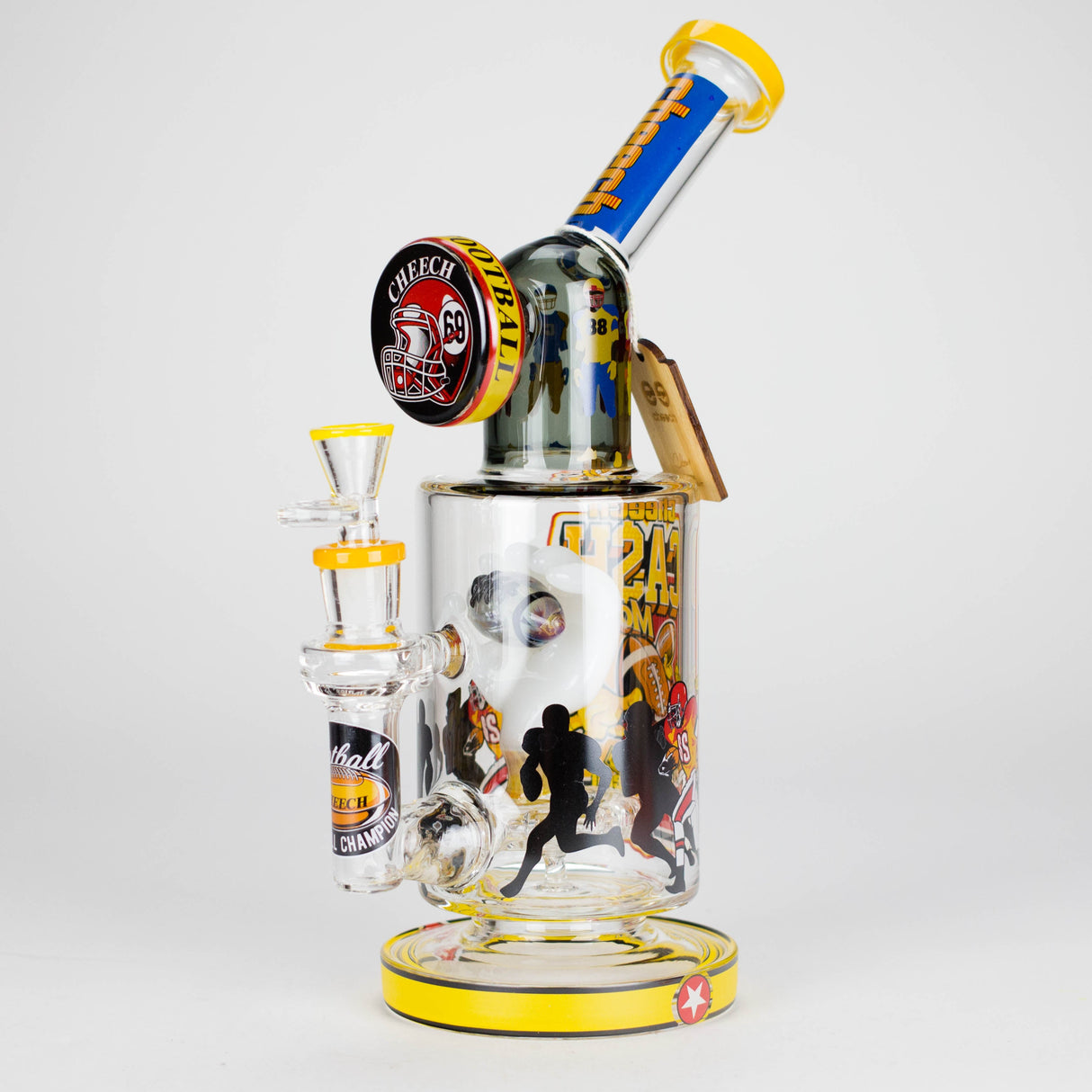 Cheech | 12″ Football Sunday Bong – CHE‑362 Glass Bong Smoking Cat Distribution