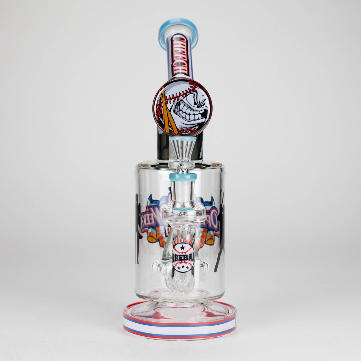 Cheech | 12″ Homerun Derby Baseball Bong – CHE‑361 Glass Bong Smoking Cat Distribution