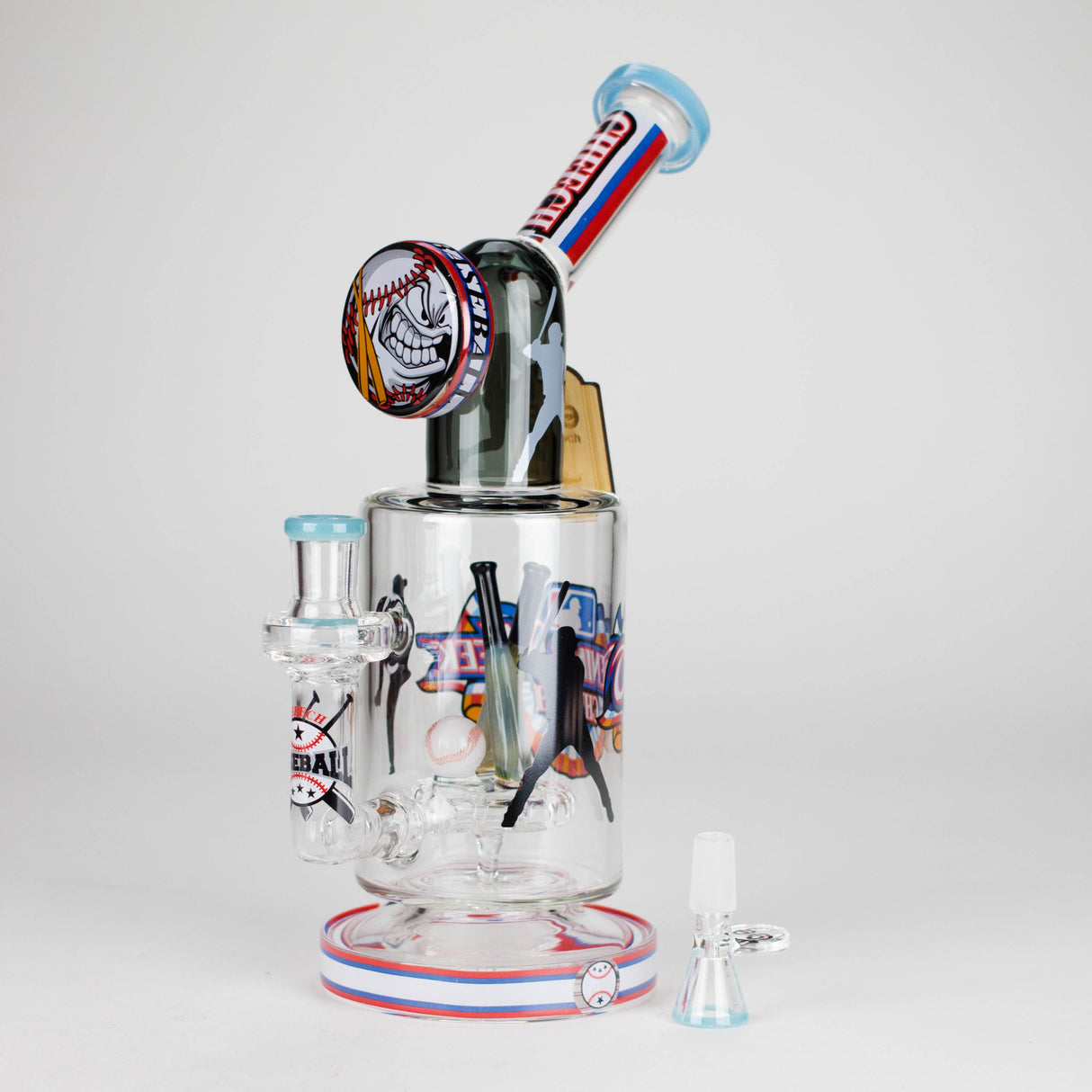 Cheech | 12″ Homerun Derby Baseball Bong – CHE‑361 Glass Bong Smoking Cat Distribution