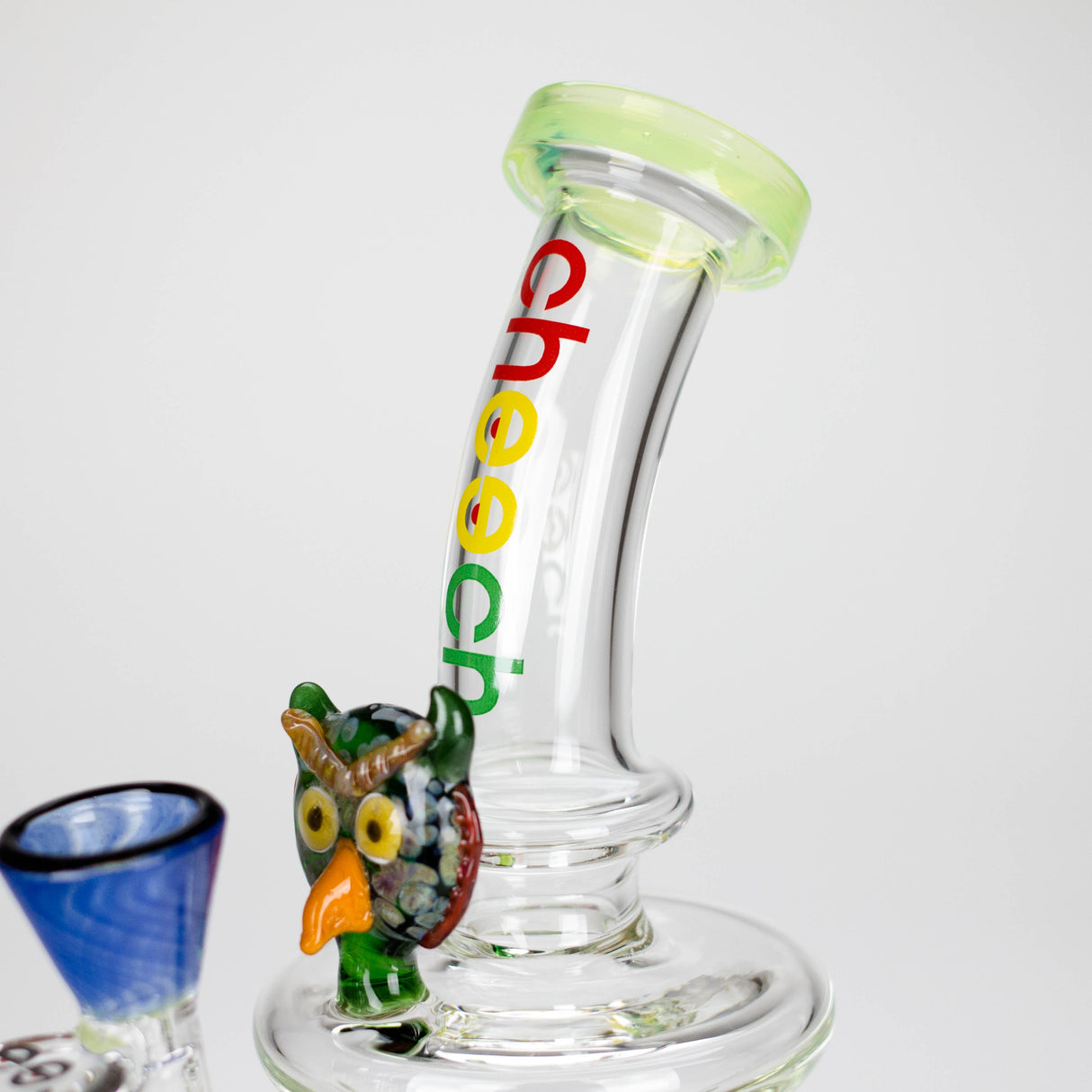 Cheech | 10" Wise Owl Rig-CHE-106 Glass Bong Smoking Cat Distribution