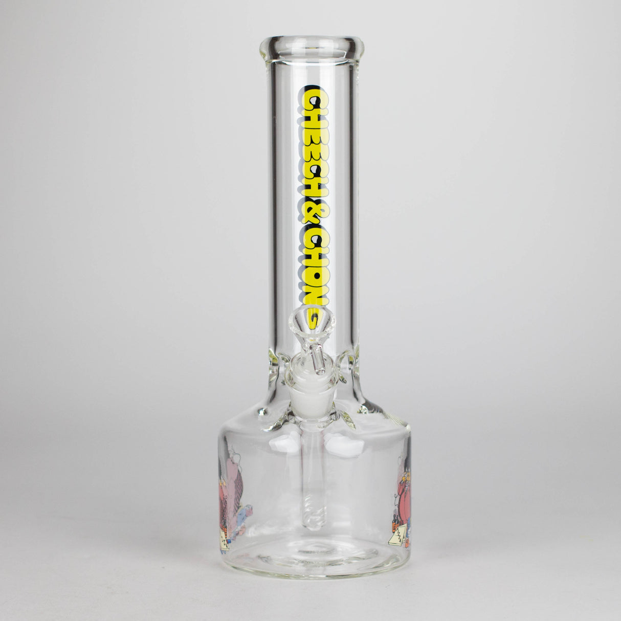 Cheech & Chong® Glass | 12" Tall Bloat On Canteen Base Water Pipe Glass Bong West Coast Gifts