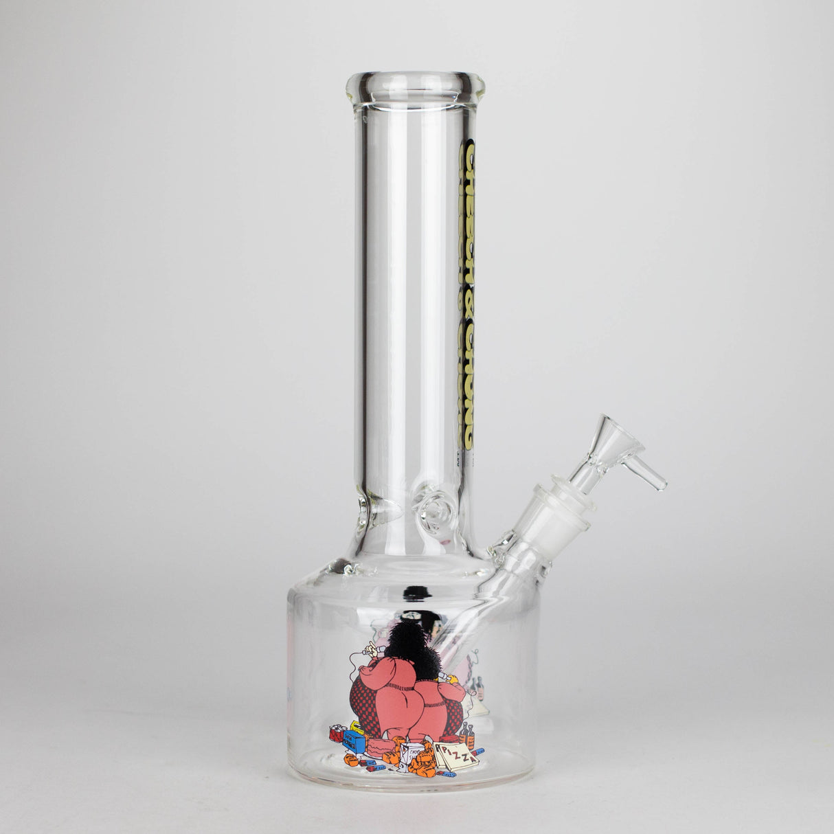 Cheech & Chong® Glass | 12" Tall Bloat On Canteen Base Water Pipe Glass Bong West Coast Gifts