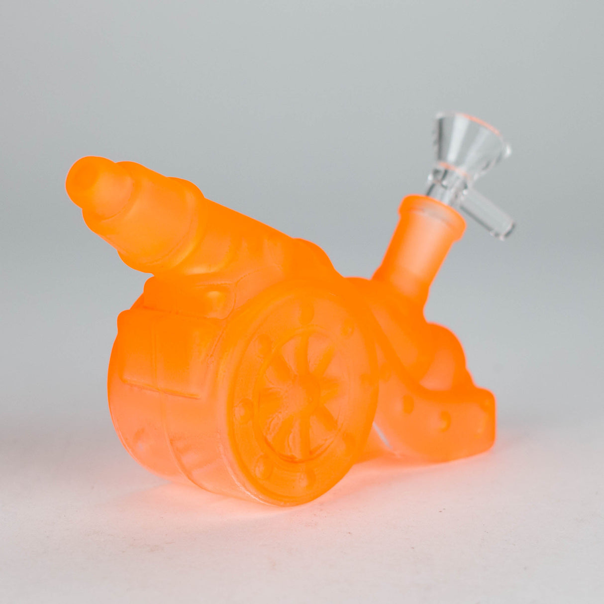 8.5" Neon Cannon Glass Bong Glass Bong JJ Distribution Orange