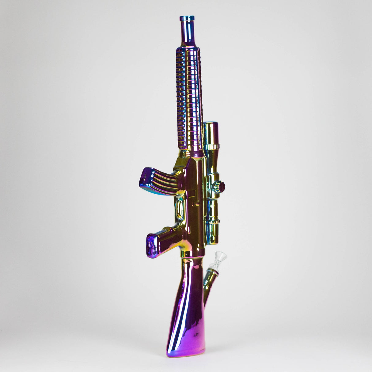 23.5" Chrome Rifle Glass Bong Glass Bong JJ Distribution