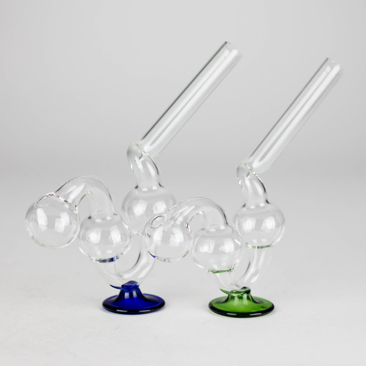 6" Stand Oil Burner Pipe – 2-Pack | Durable Glass, Assorted Colors Glass Bong RMG WHOLESALE