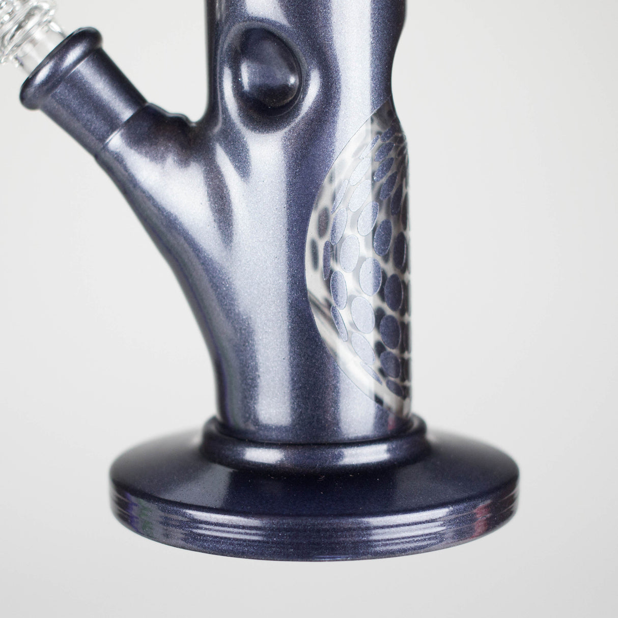 10" Straight Tube Water Pipe with Ball Pattern | Durable Glass – Assorted Colors Glass Bong RMG WHOLESALE