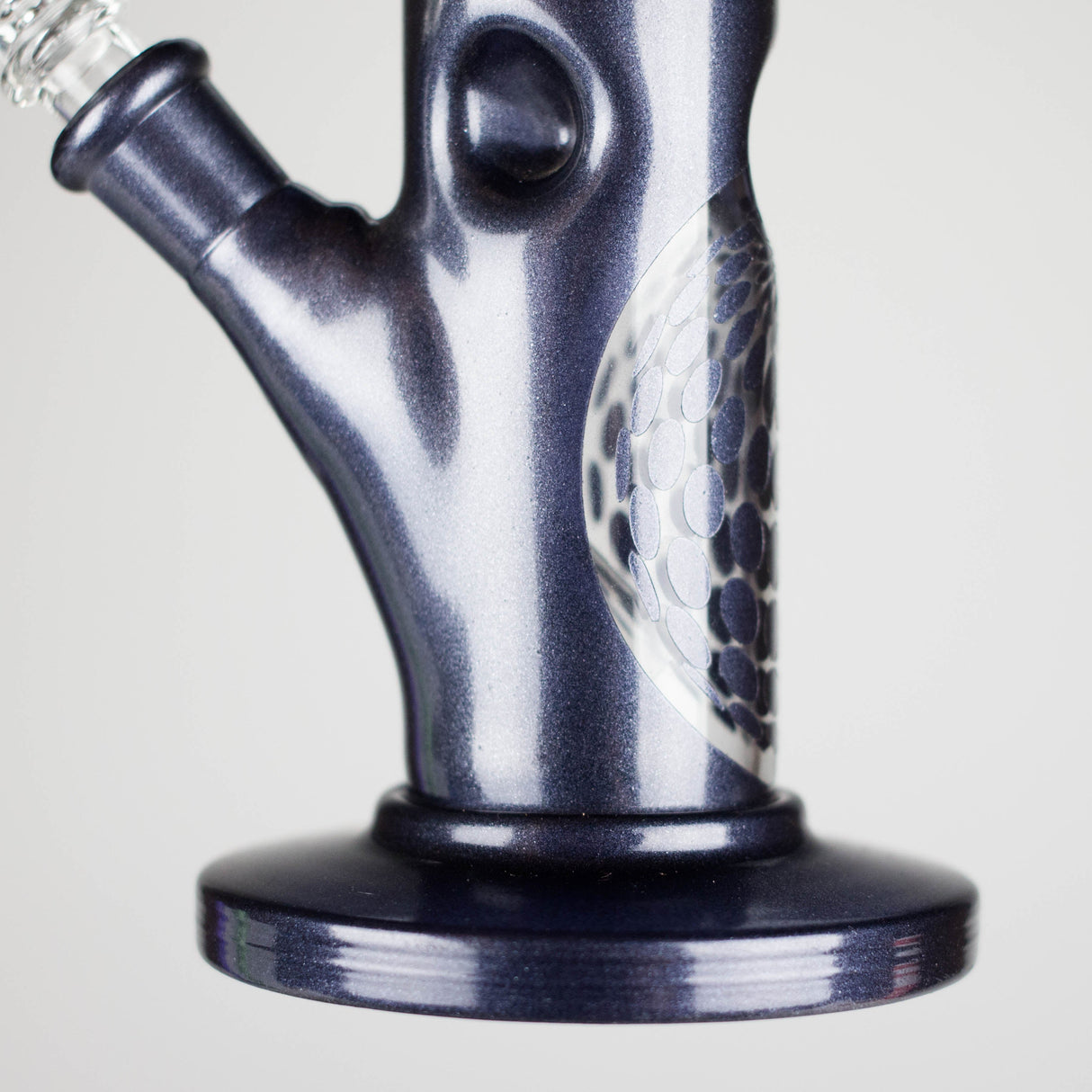 10" Straight Tube Water Pipe with Ball Pattern | Durable Glass – Assorted Colors Glass Bong RMG WHOLESALE