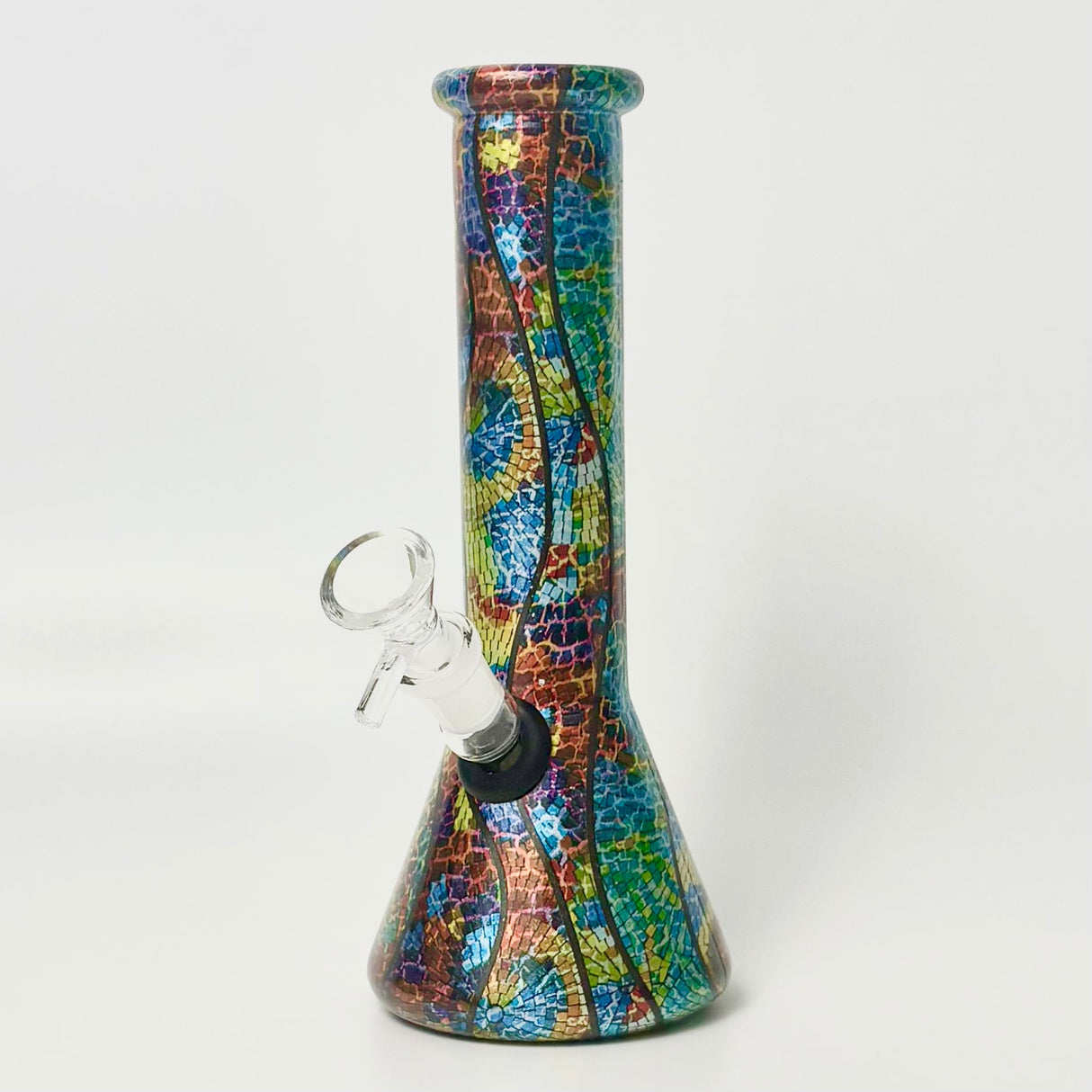 8.5" 5mm Hydrographic Glass Beaker Bong-2 Glass Bong Super Supplys Inc