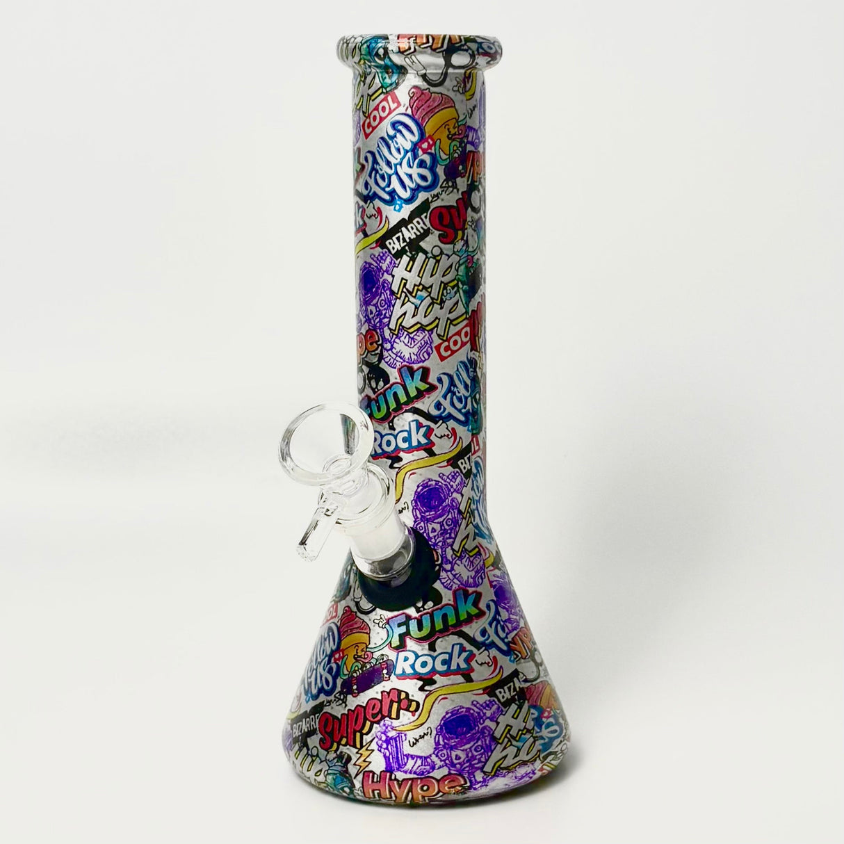 8.5" 5mm Hydrographic Glass Beaker Bong-2 Glass Bong Super Supplys Inc