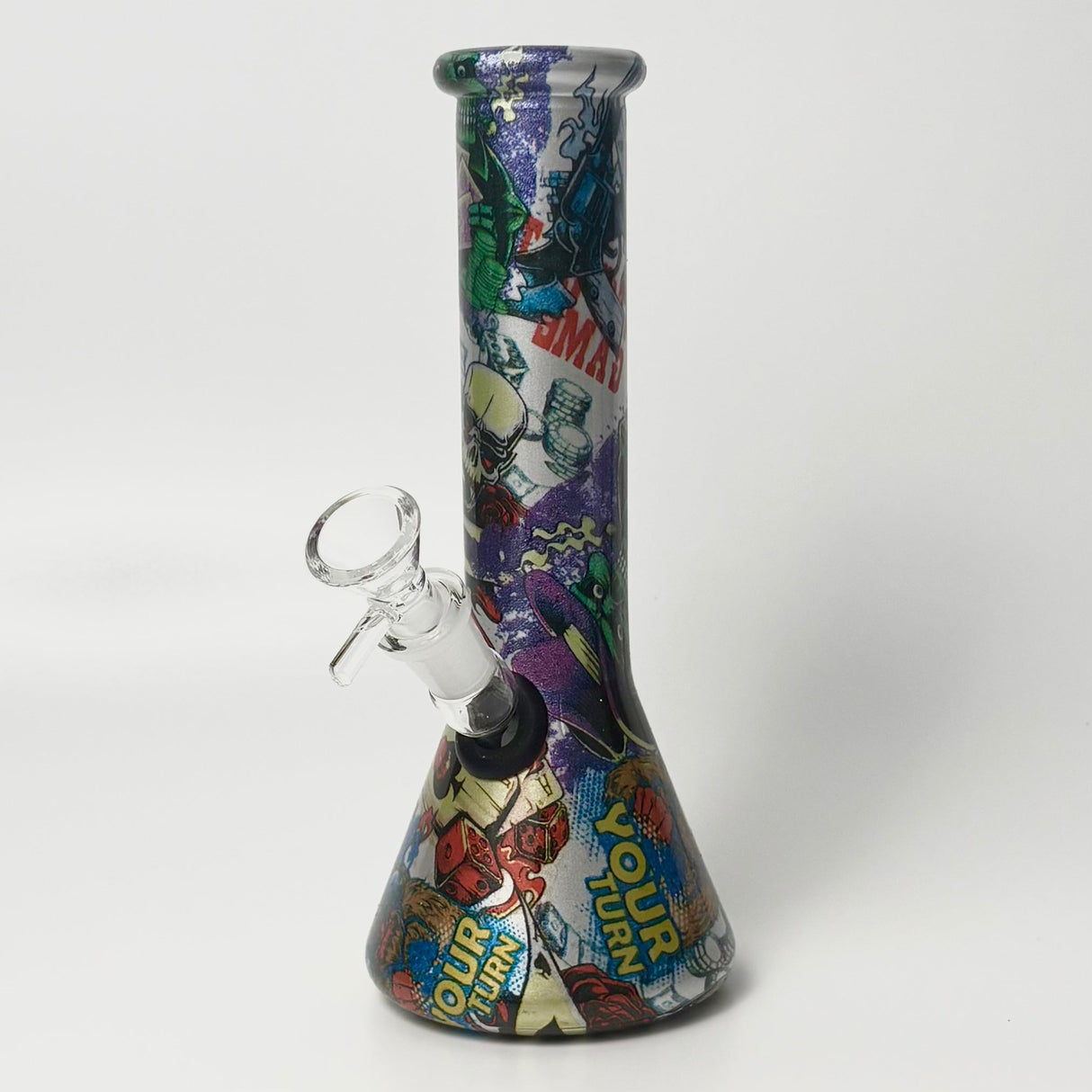 8.5" 5mm Hydrographic Glass Beaker Bong-2 Glass Bong Super Supplys Inc