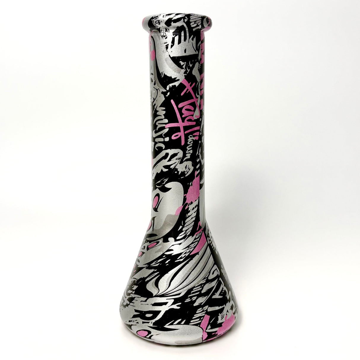 8.5" 5mm Hydrographic Glass Beaker Bong-1 Glass Bong Super Supplys Inc