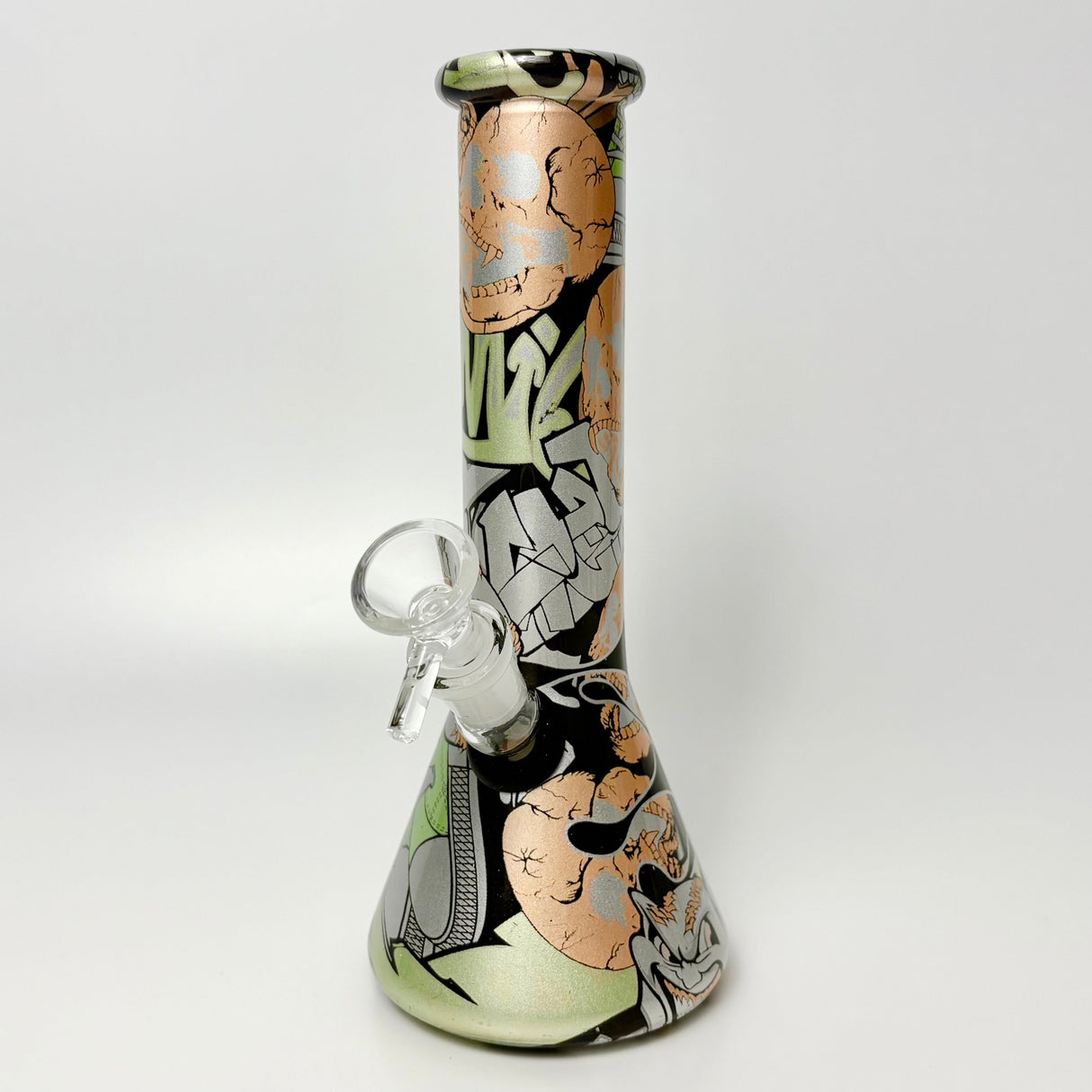 8.5" 5mm Hydrographic Glass Beaker Bong-1 Glass Bong Super Supplys Inc