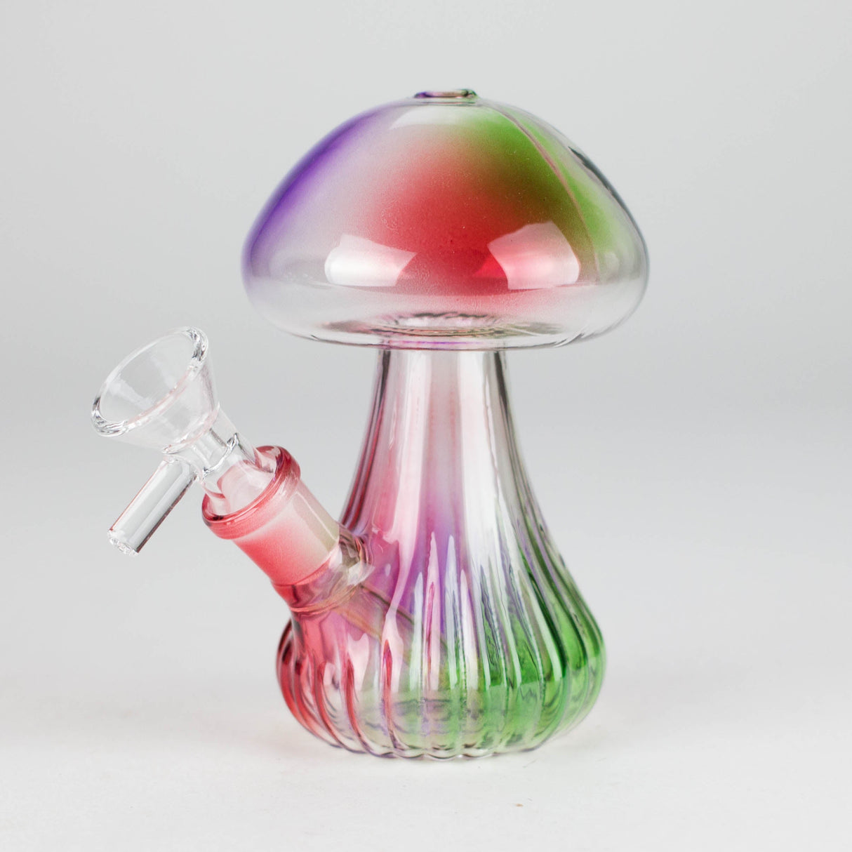 5" Magic Mushroom Glass Bong – Compact & Whimsical Design Glass Bong 777 Smoke Color 4