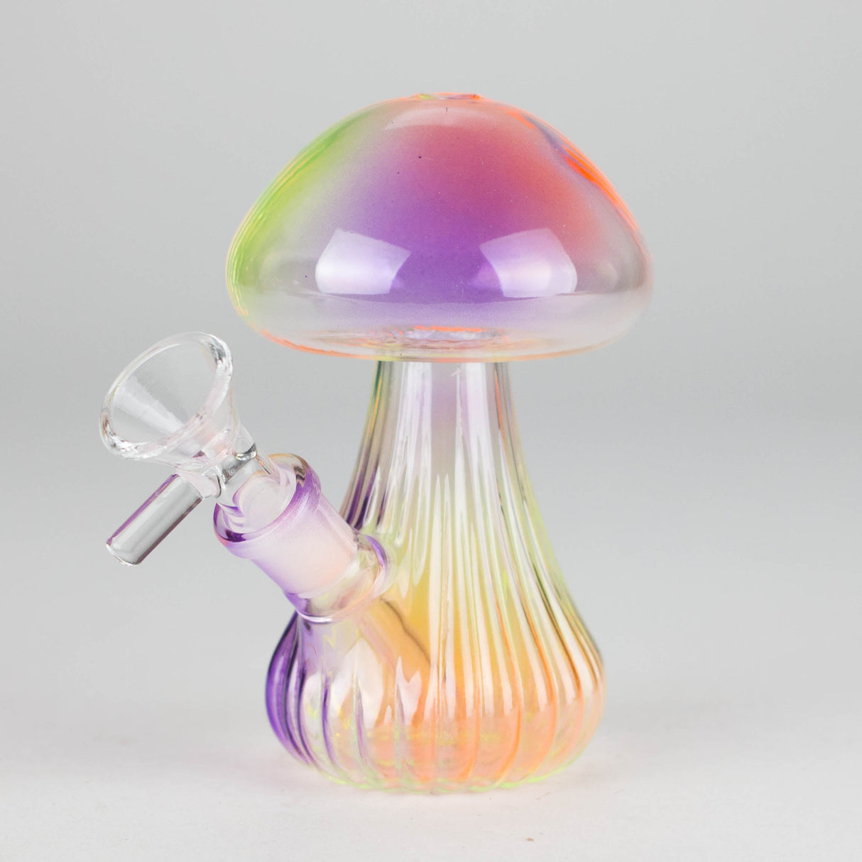 5" Magic Mushroom Glass Bong – Compact & Whimsical Design Glass Bong 777 Smoke Color 2