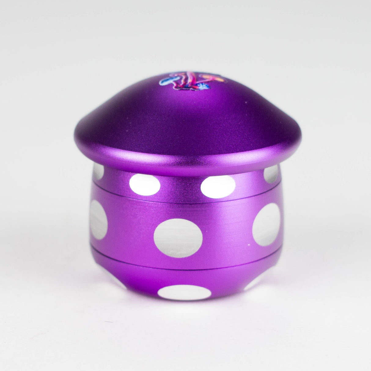 ZAluminum Mushroom Grinder 4 Layers Regular Grinder 777 Smoke Purple