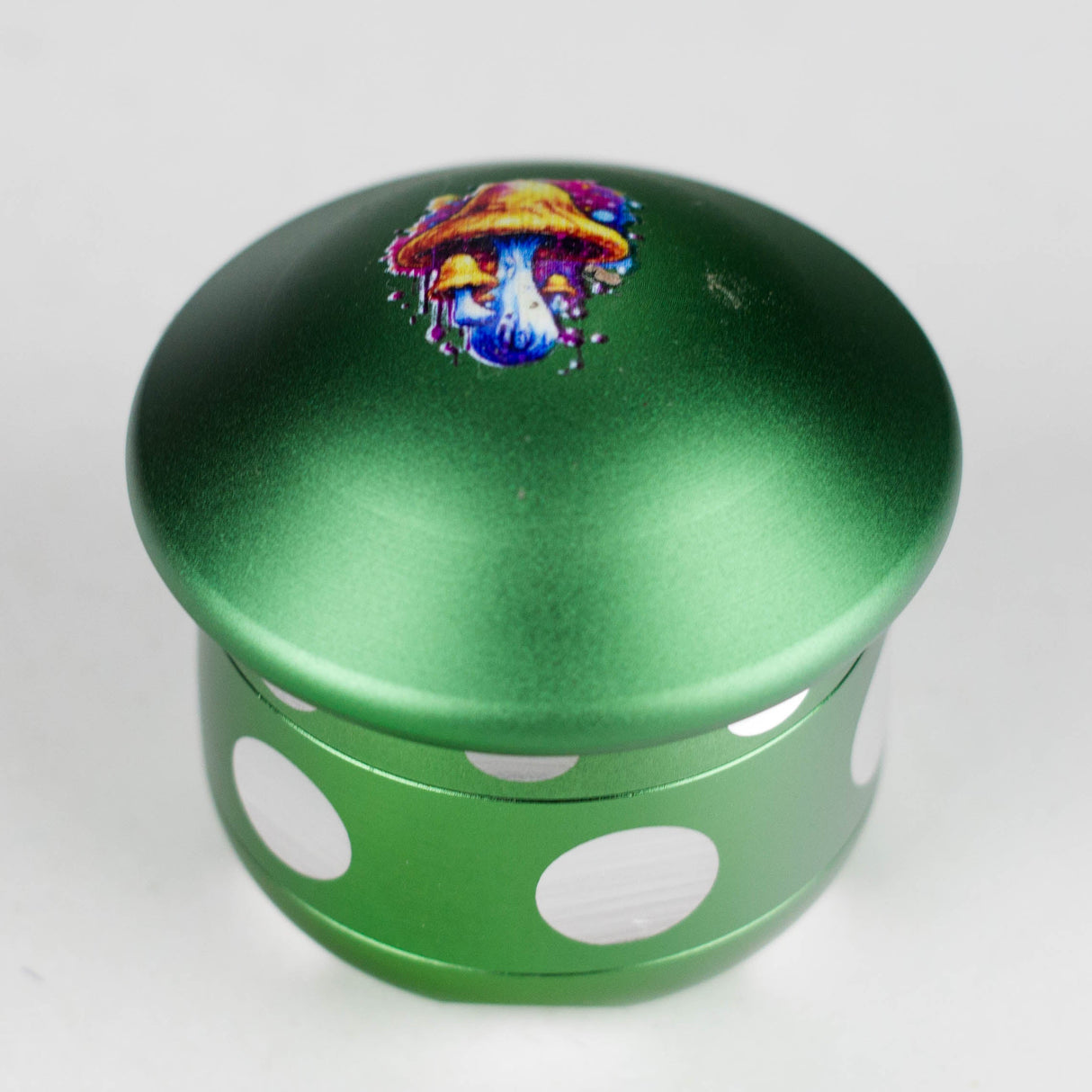 ZAluminum Mushroom Grinder 4 Layers Regular Grinder 777 Smoke