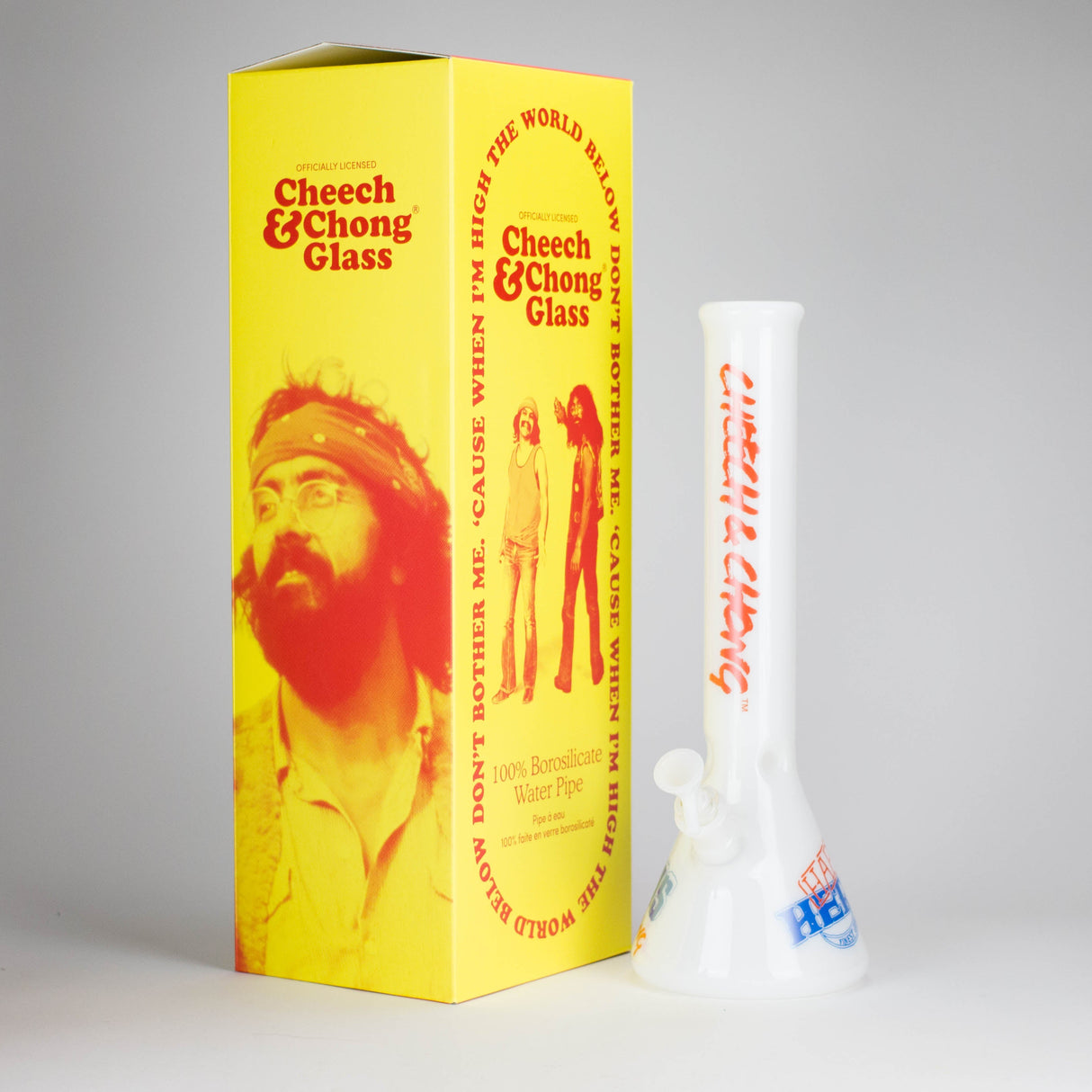 Cheech & Chong® Glass | 15" Tall Nice Dreams Beaker Base Water Pipe Glass Bong West Coast Gifts