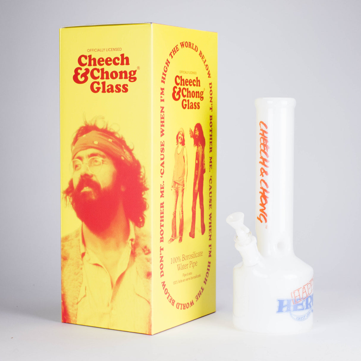 Cheech & Chong® Glass | 12" Tall Nice Dreams Canteen Base Water Pipe Glass Bong West Coast Gifts