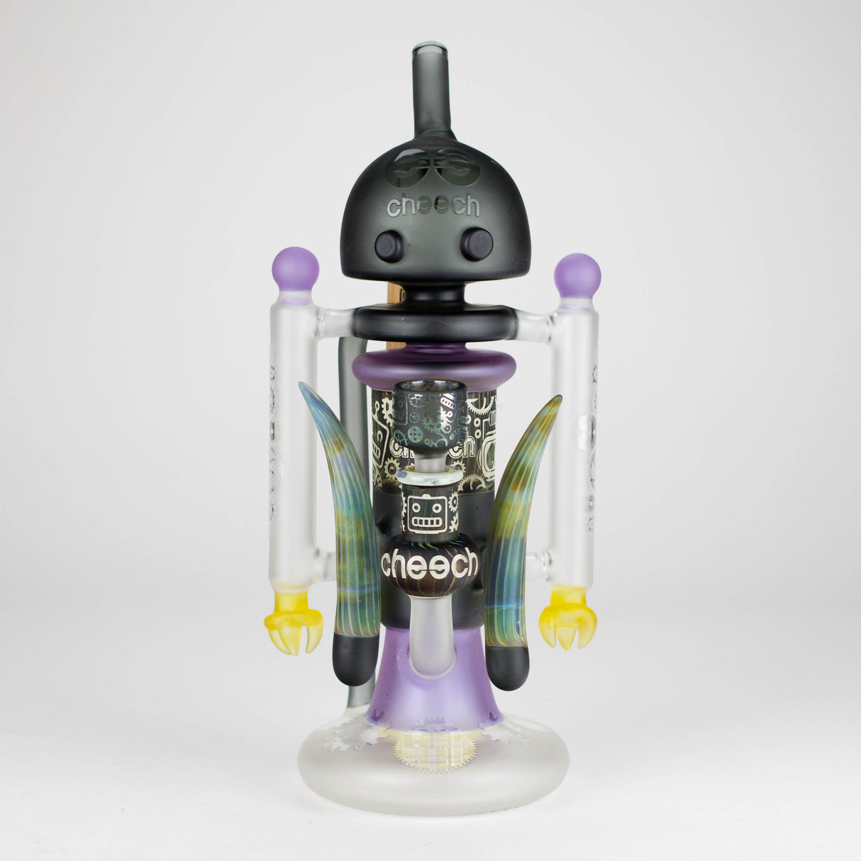 Cheech | 12″ AI Bubble Bot Deluxe bong – CHE‑30x Glass Bong Smoking Cat Distribution