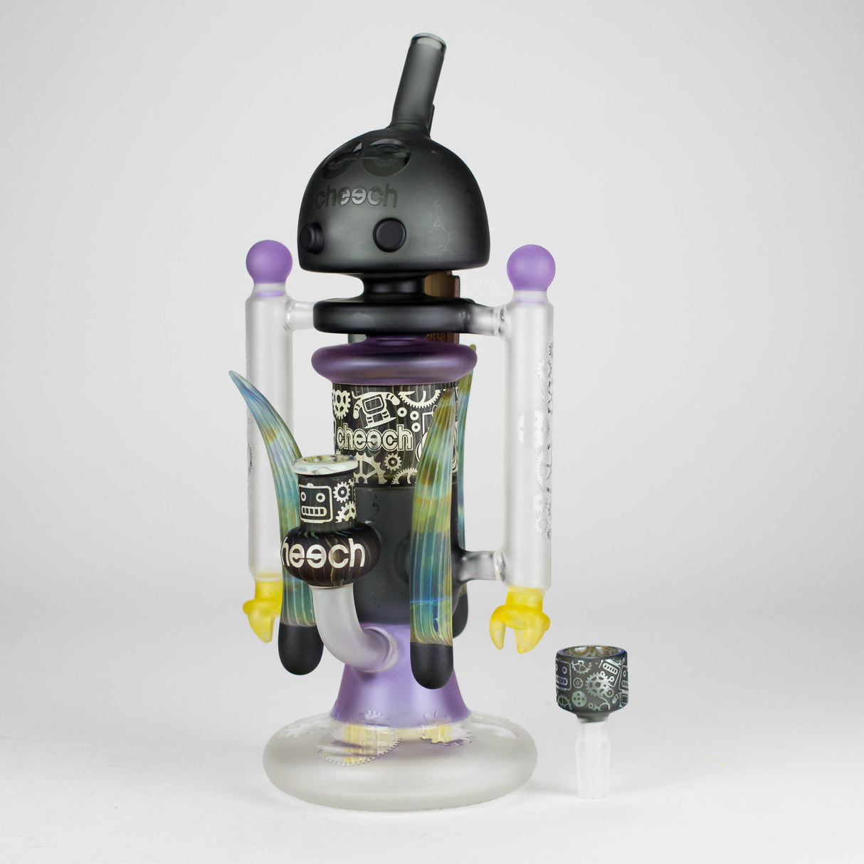 Cheech | 12″ AI Bubble Bot Deluxe bong – CHE‑30x Glass Bong Smoking Cat Distribution