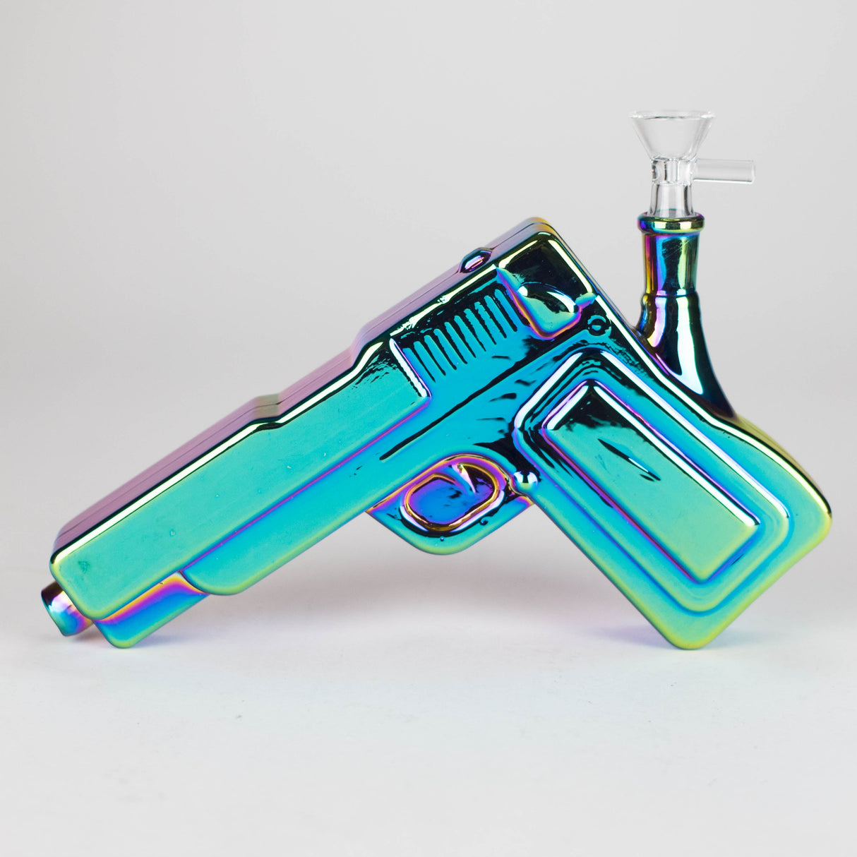 8.5" Loud Pistol Glass Bong Glass Bong JJ Distribution Green