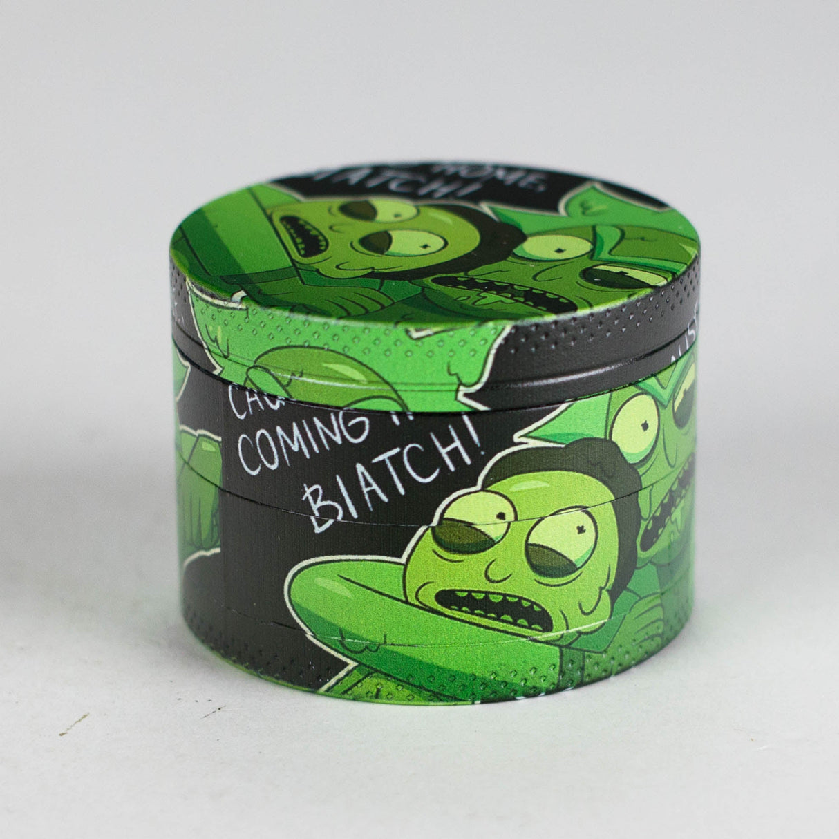 2.2" 4-Layer Metal Grinder with Cartoon Design – Box of 12 Display Pack 777 Smoke