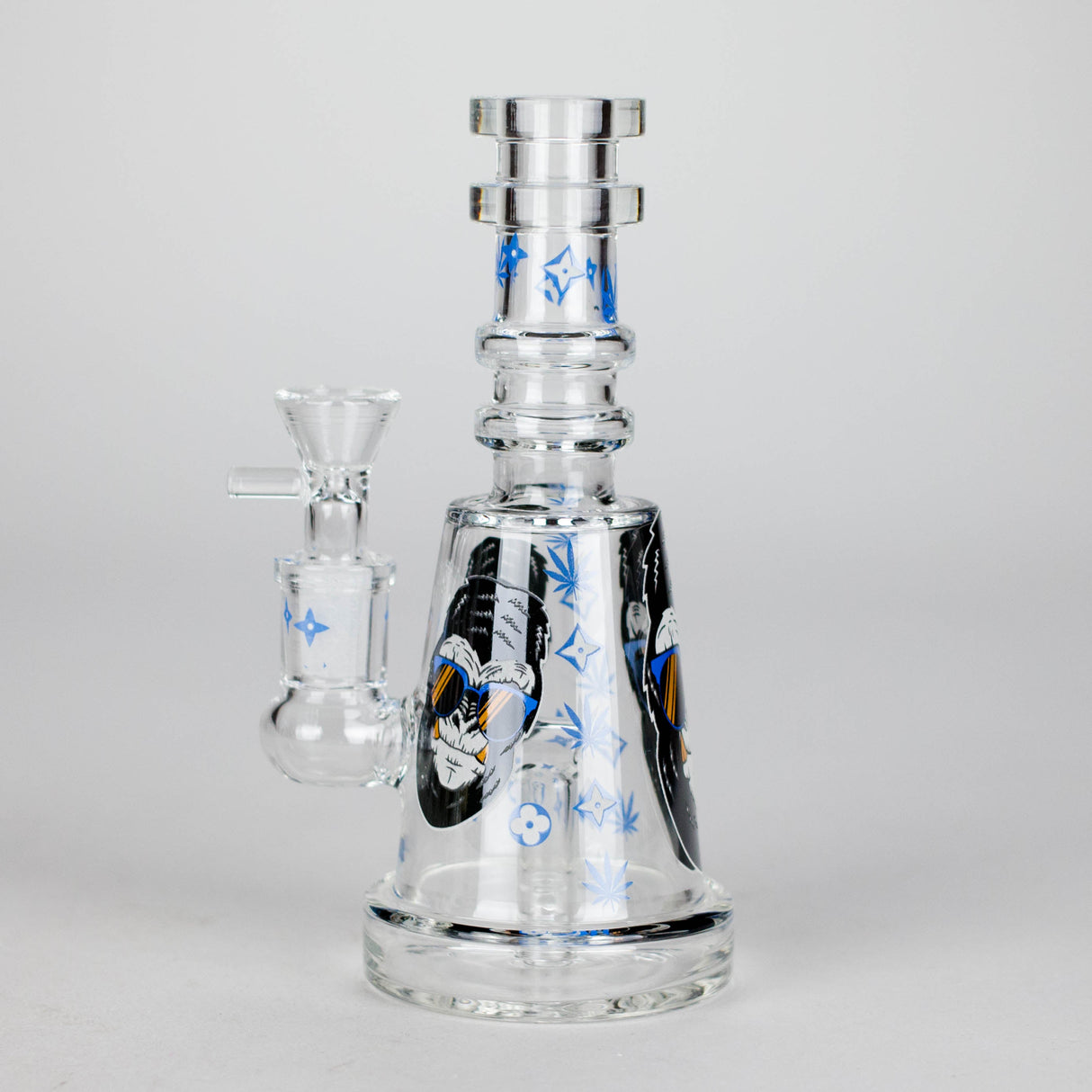 6.5" Gorillux Glow in the dark Glass Bong Glass Bong DY Glass