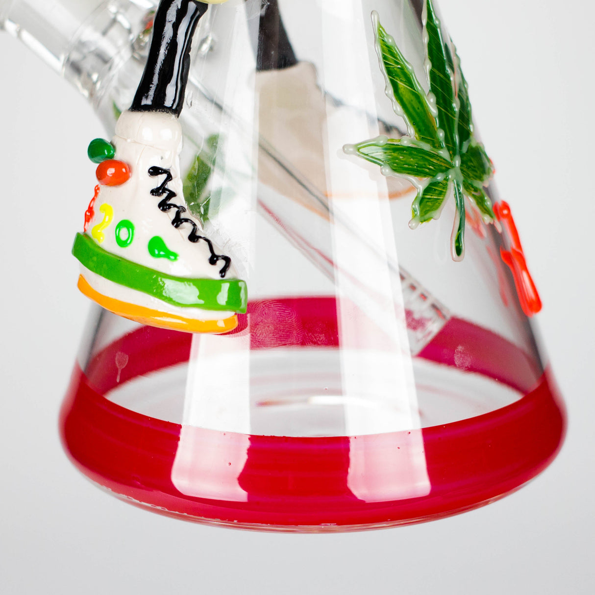 13" Shroomed Out Glow in the dark Glass Bong Glass Bong DY Glass