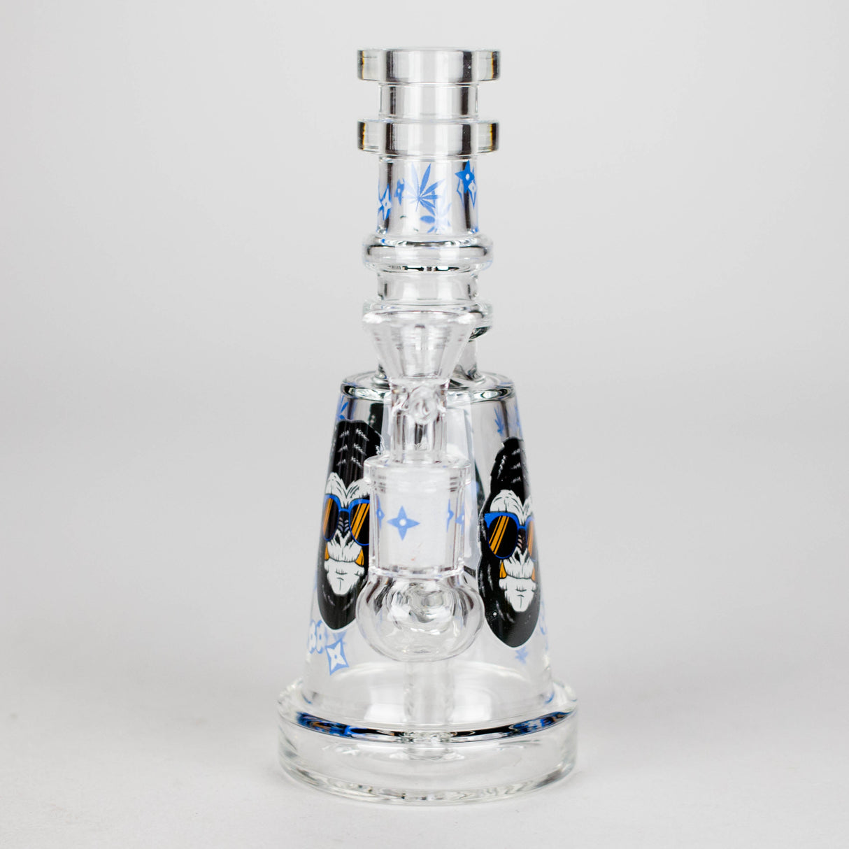 6.5" Gorillux Glow in the dark Glass Bong Glass Bong DY Glass