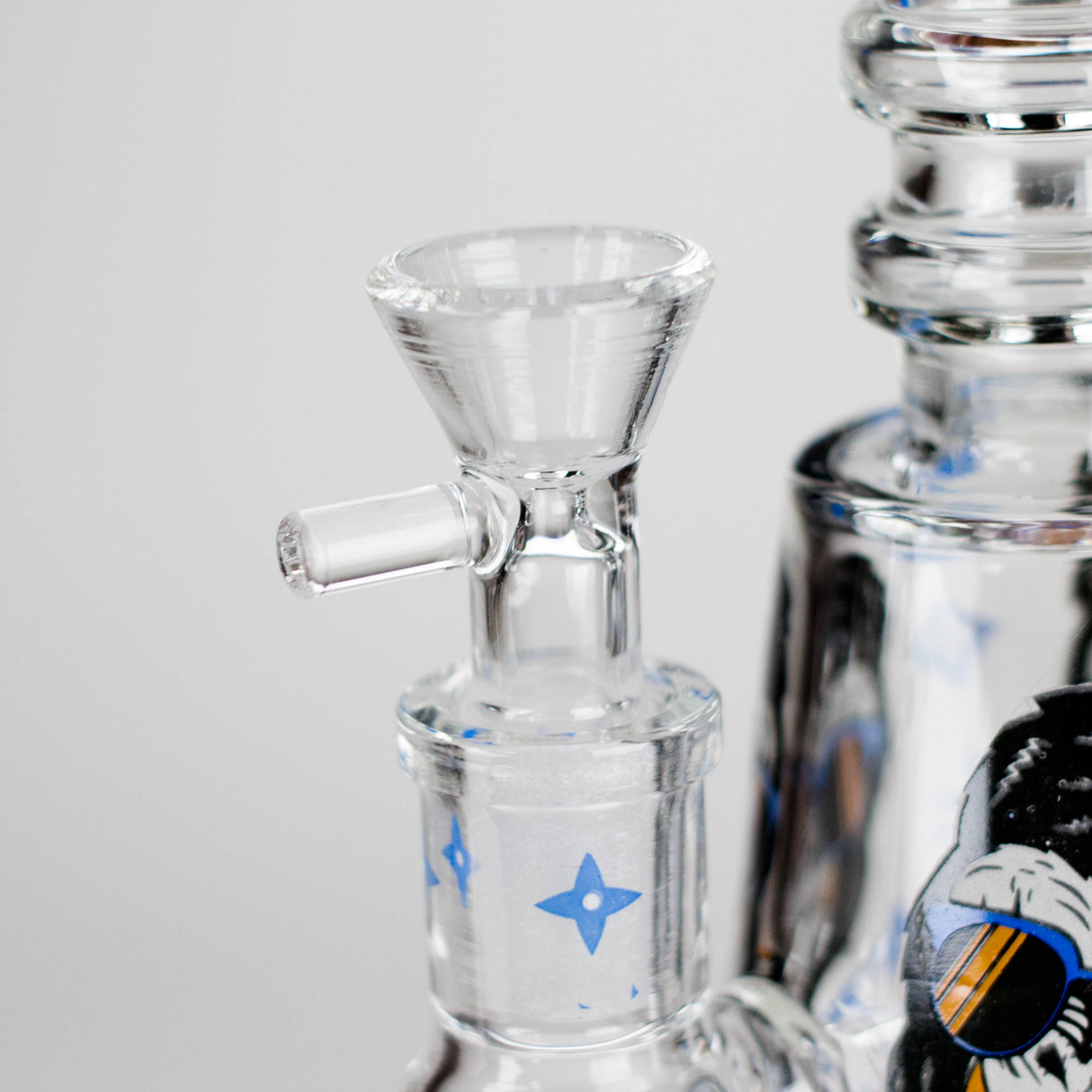 6.5" Gorillux Glow in the dark Glass Bong Glass Bong DY Glass